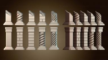 3D модель Каменные столбы для Мрачной Гавани (STL)