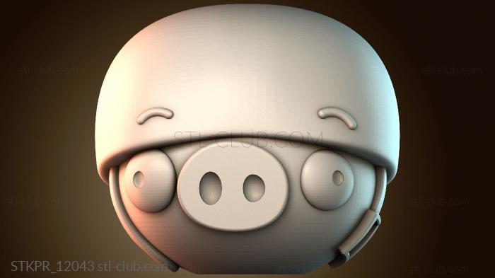 Статуэтки упрощенные Капрал свинья Angry Birds