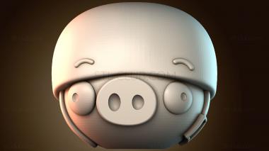 3D модель Капрал свинья Angry Birds (STL)