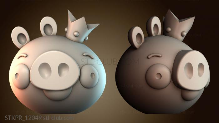 Статуэтки упрощенные Король свиней Angry Birds