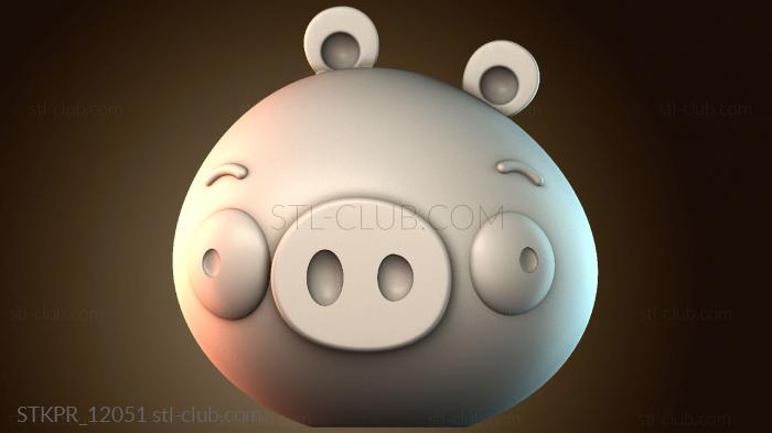 Статуэтки упрощенные Миньон свинья Angry Birds