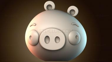 3D модель Миньон свинья Angry Birds (STL)