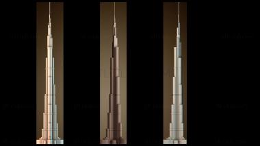 3D модель Башня Бурдж Халифа в Дубае (STL)