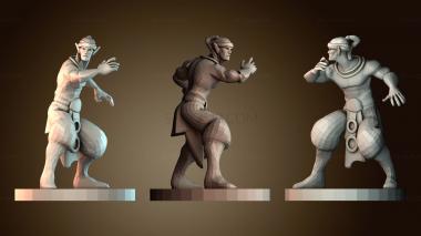 3D модель Монах эльф (STL)