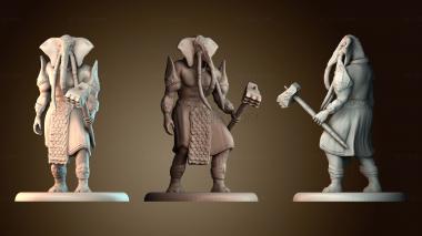 3D модель Слон воин (STL)