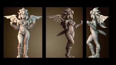 3D модель Мисс Минк Драконья Половина (STL)