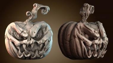 3D модель Тыква ужасов на Хэллоуин (STL)