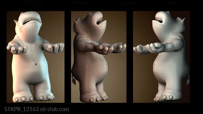 Подставка для ручек в виде бегемота