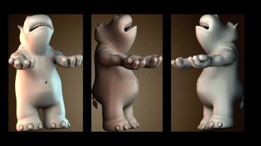 3D модель Подставка для ручек в виде бегемота (STL)