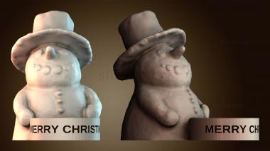 3D модель Свеча в форме снеговика (STL)