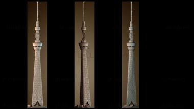 3D модель Небесное дерево Токио Япония (STL)