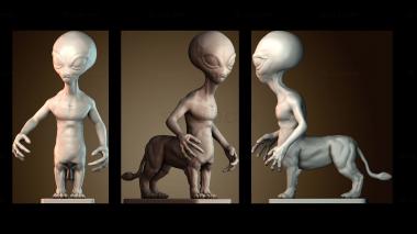 3D модель Гибрид инопланетного льва (STL)