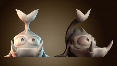 3D модель Милый держатель для телефона в виде рыбки (STL)