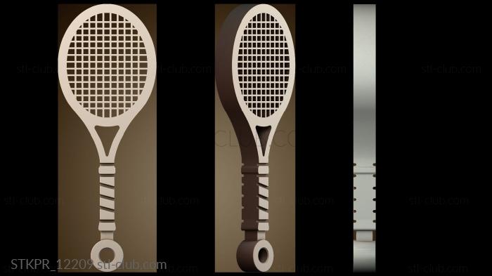 Статуэтки упрощенные Брелок в виде теннисной ракетки