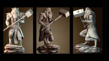 3D модель Лев Рыцарь (STL)