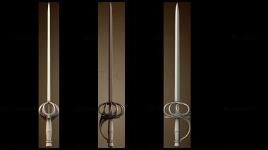 3D модель Меч рапира (STL)