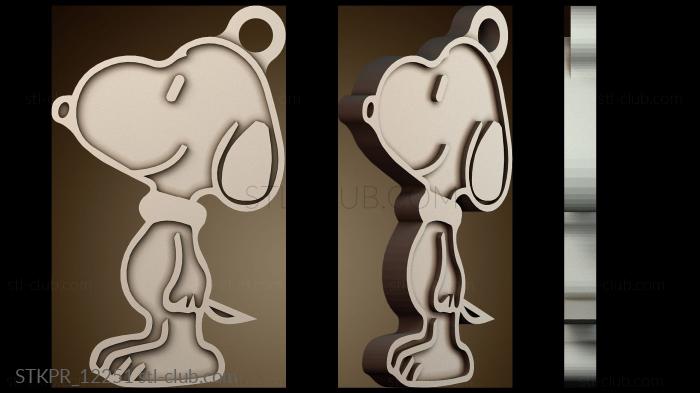 Статуэтки упрощенные Брелок Снупи