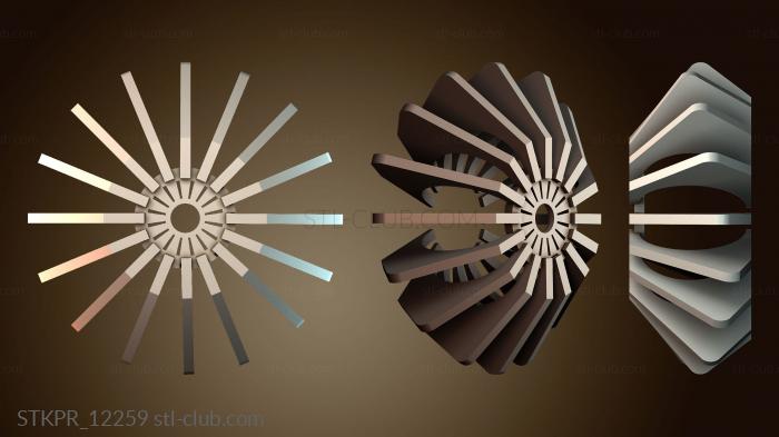 Статуэтки упрощенные Абажур волновой формы