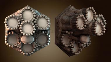 3D модель Подставка для игральных костей каменного голема (STL)