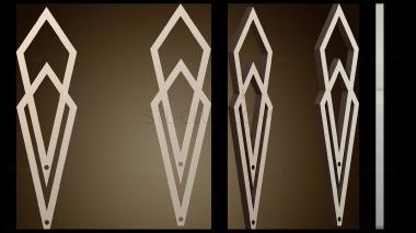 3D модель Геометрические серьги (STL)