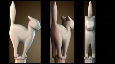 3D модель Кот, совместимый с LEGO (STL)