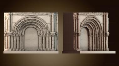 3D модель Портал церкви Святой Марии в Сенте, Франция (STL)