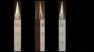 3D модель Колокольня Святого Андрея — Мантуя, Италия (STL)