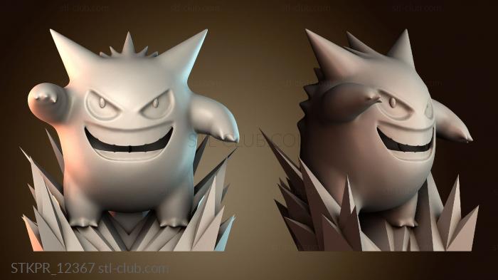 Статуэтки упрощенные Покемон Генгар