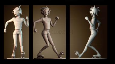 3D модель Гориллаз (STL)