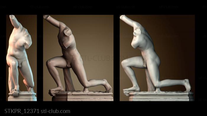 Статуэтки упрощенные Человек на коленях