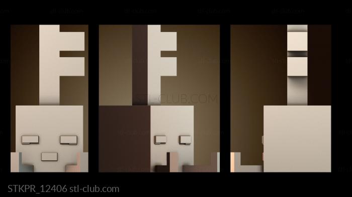 Статуэтки упрощенные Спящий ключевой голем — Minecraft Dungeons