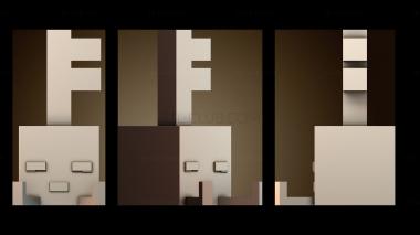 3D модель Спящий ключевой голем — Minecraft Dungeons (STL)