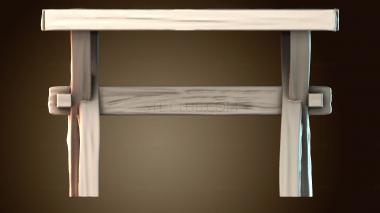 3D модель Деревянный стол (STL)