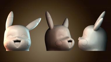 3D модель Колпачок зубной пасты Пикачу Покемон (STL)