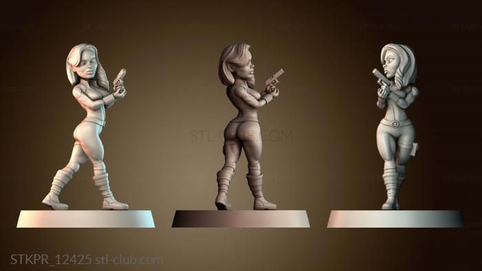 Статуэтки упрощенные Черная вдова Женщина