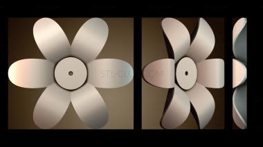 3D модель Кнопка цветок (STL)