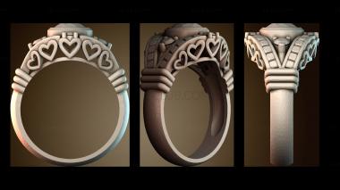 3D модель Кольцо ко Дню святого Валентина (STL)