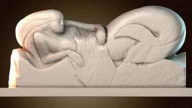 3D модель Абстрактная скульптура русалки (STL)