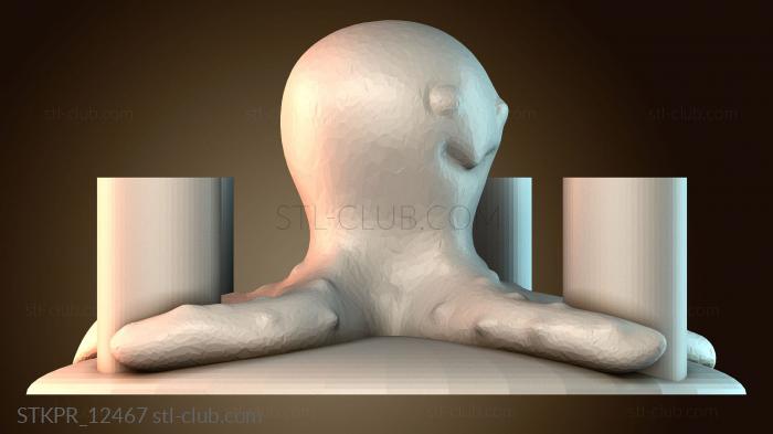 Статуэтки упрощенные Подставка для ручек «Осьминог»