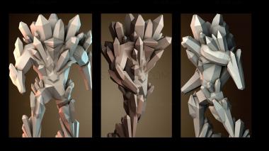 3D модель Кристаллический голем (STL)