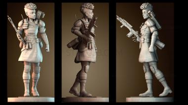 3D модель Бангалор Apex Legends (STL)