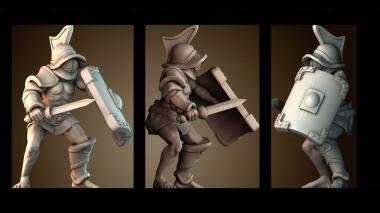 3D модель Гладиатор мужчина (STL)