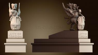 3D модель Дракон Лондонского Сити, Лондон (STL)