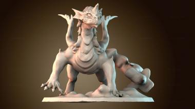 3D модель Рогатый дракончик (STL)