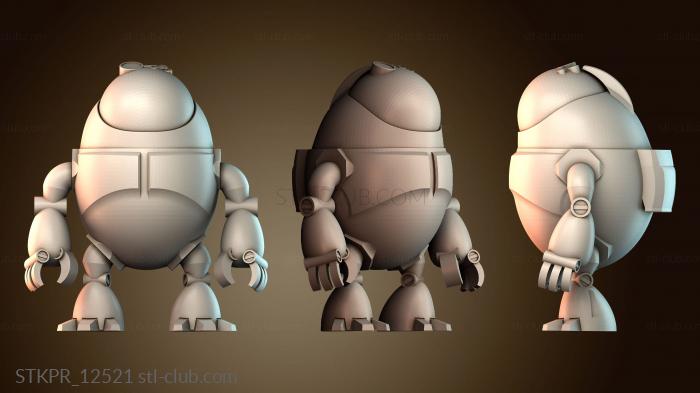 Статуэтки упрощенные Футуристический дизайн робота