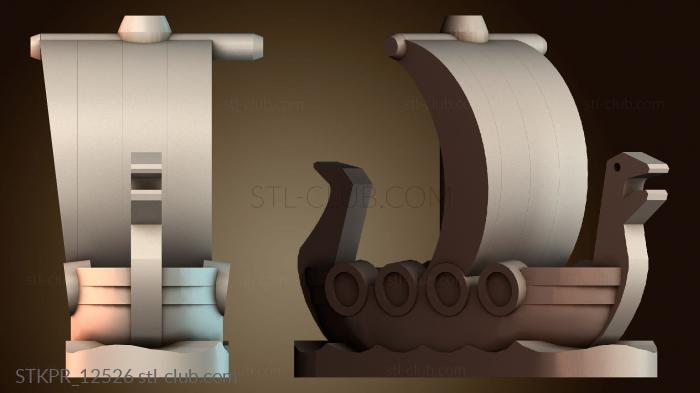 Статуэтки упрощенные Варварский корабль катан