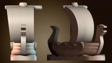 3D модель Варварский корабль катан (STL)