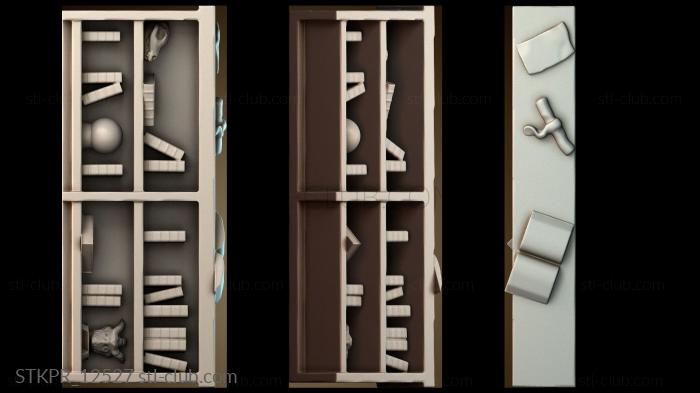 Статуэтки упрощенные Книжный шкаф