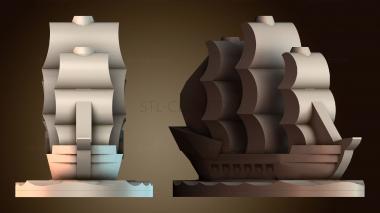 3D модель Пиратский корабль (STL)
