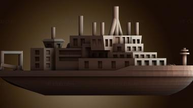3D модель Исследовательское судно (STL)
